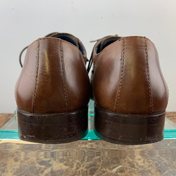 Johnston Murphy Italy Brown Wholecut Dress Shoes 8 main image 5